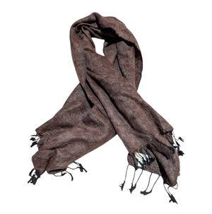 Synergy Organic Clothing Wrap Cotton Wool Blend Shawl Made in Nepal 33 x 75